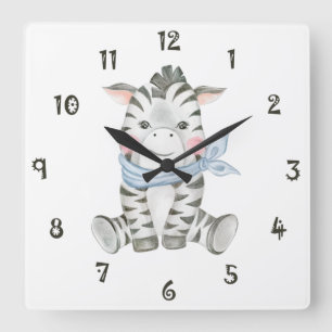Zeb de Zebra wandklok