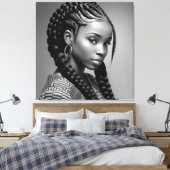 Zeba De kracht van Zeus Canvas Afdruk (Insitu (Slaapkamer))