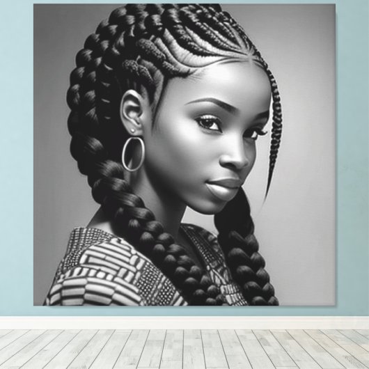 Zeba De kracht van Zeus Canvas Afdruk (Insitu (Houten vloer))