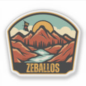 Zeballos, Brits-Columbia Sticker (Voorkant)