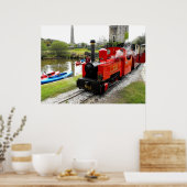Zebedee stoommachine in Lappa Valley Poster (Keuken)