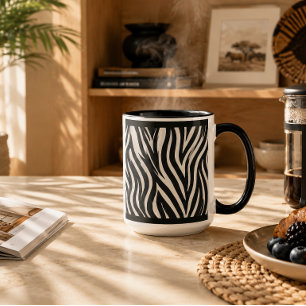 "ZEBRA" 11 OZ. KOFFIE MOK