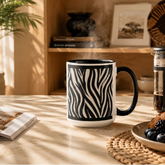 "ZEBRA" 11 OZ. KOFFIE MOK
