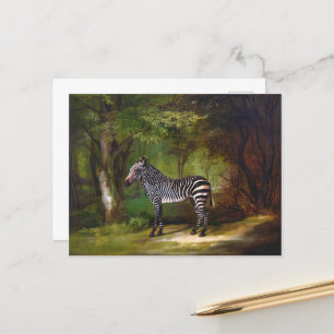 Zebra (1763) schilderij van George Stubbs Briefkaart