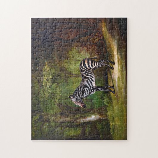 Zebra (1763) schilderij van George Stubbs Legpuzzel (Verticaal)