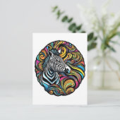 Zebra 1 briefkaart (Staand voorkant)