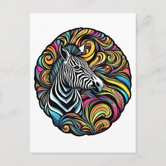 Zebra 1 briefkaart (Voorkant)