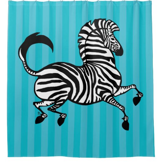 Zebra 1 Douchegordijn (Voorkant)