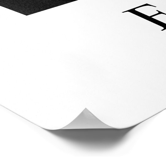 Zebra #1 Equus burchelli Poster (Hoek)