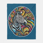Zebra 1 fleece deken (Voorkant)