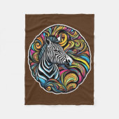Zebra 1 fleece deken (Voorkant)