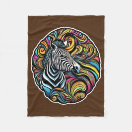 Zebra 1 fleece deken