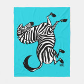 Zebra 1 fleecedeken fleece deken (Voorkant)