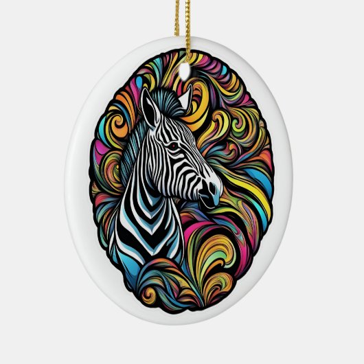 Zebra 1 keramisch ornament (Rechts)