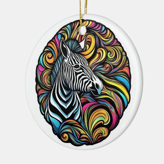 Zebra 1 keramisch ornament (Links)