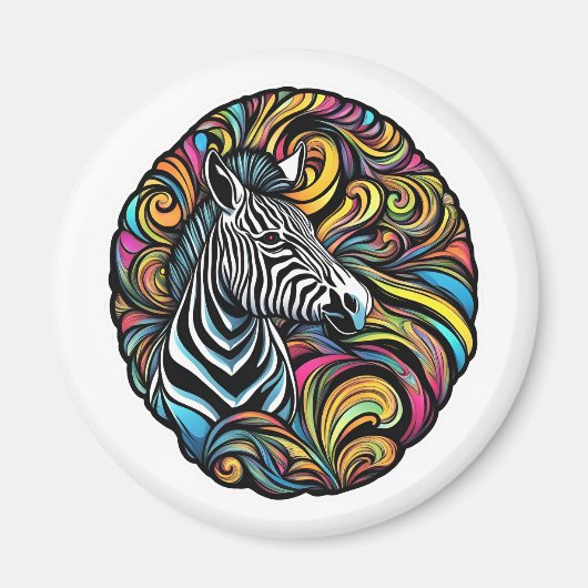Zebra 1 magneet (Voorkant)