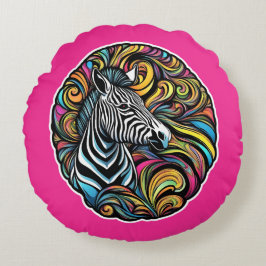 Zebra 1 rond kussen