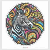Zebra 1 sticker (Vel)