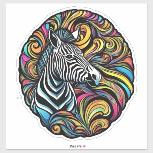 Zebra 1 sticker (Vel)