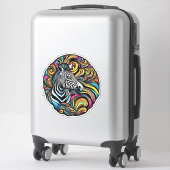 Zebra 1 sticker (Koffer)