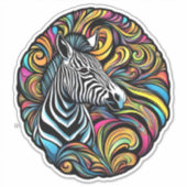 Zebra 1 sticker (Voorkant)