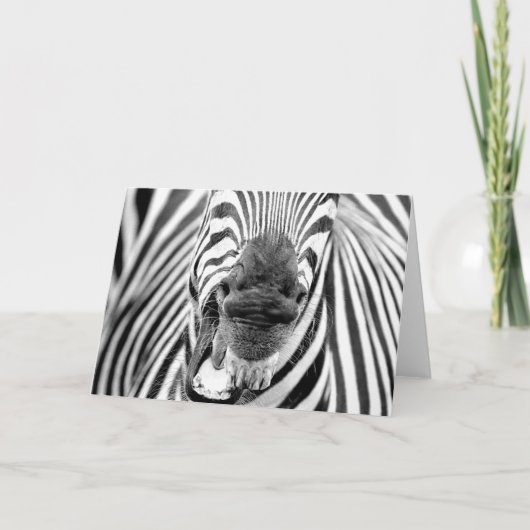Zebra #1-Wenskaart Kaart (Voorkant)