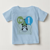 Zebra 1ste verjaardag overhemden en cadeaus (Voorkant)