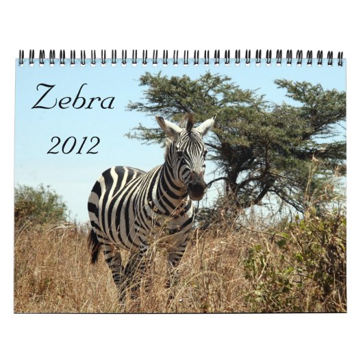 zebra 2012-kalender kalender (Hoes)