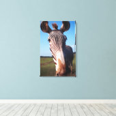 ZEBRA 2 CANVAS AFDRUK (Insitu (Houten vloer))