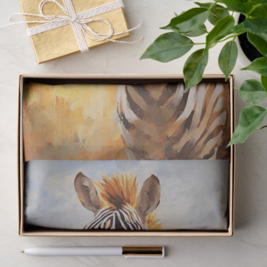 Zebra 2 ontkoppelingspapier tissuepapier (Geschenk)