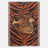 Zebra 2A Throw Blanket Deken (Voorkant Verticaal)