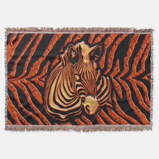 Zebra 2A Throw Blanket Deken (Voorkant)