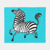 Zebra 3 fleecedeken fleece deken (Voorkant (Horizontaal))