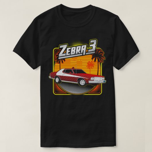 Zebra 3 Straatmachine T-shirt (Design voorkant)