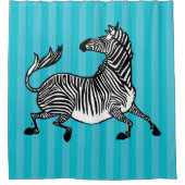 Zebra 4 Douchegordijn (Voorkant)