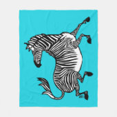 Zebra 4 fleecedeken fleece deken (Voorkant)