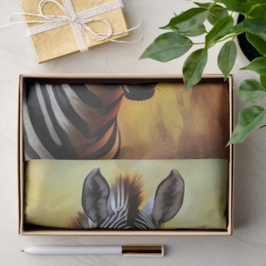 Zebra 4 Ontkoppelingspapier Tissuepapier (Geschenk)