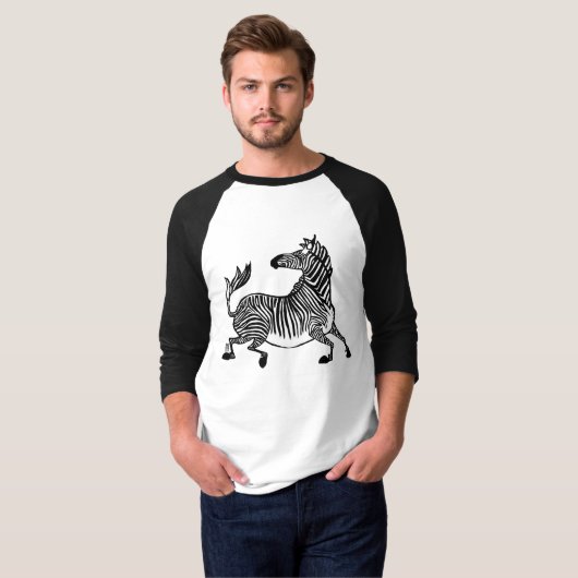 Zebra 4 Tshirt (Voorkant volledig)
