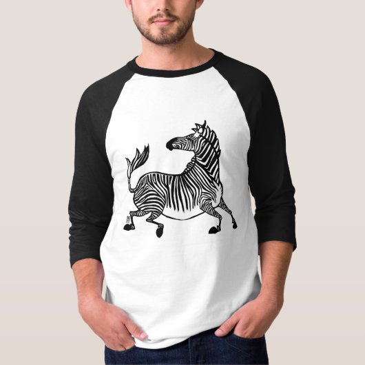 Zebra 4 Tshirt (Voorkant)