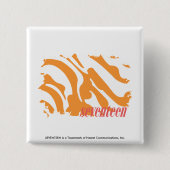 Zebra 4 vierkante button 5,1 cm (Voorkant)