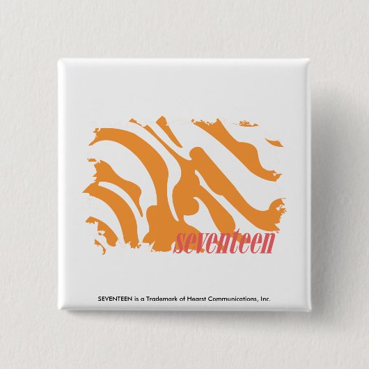 Zebra 4 vierkante button 5,1 cm (Voorkant)