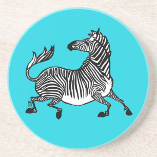 Zebra 4 Zandsteen Onderzetter
