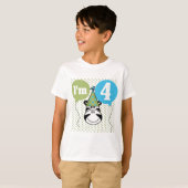 Zebra 4e verjaardag T-shirts en geschenken (Voorkant volledig)