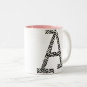 Zebra A KoffieMok Tweekleurige Koffiemok (Voorkant rechts)