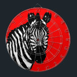 zebra (aanpasbare kleur) dartbord<br><div class="desc">zwart-wit</div>