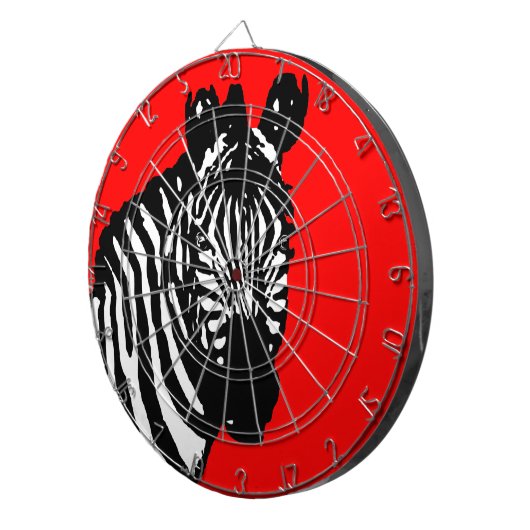 zebra (aanpasbare kleur) dartbord (Voorkant Rechts)