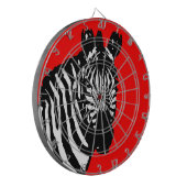 zebra (aanpasbare kleur) dartbord (Voorkant Links)