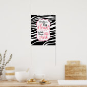 Zebra ABC-Poster Poster (Keuken)