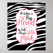Zebra ABC-Poster Poster (Voorkant)