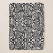 Zebra Abstract B&W Sherpa Deken (Voorkant)